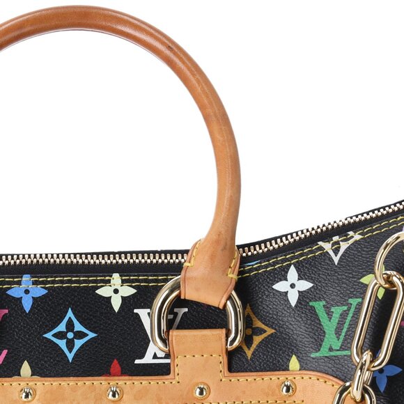 Louis Vuitton x Murakami Rita Monogram Multicolor Shoulder Bag M40126 Black - Picture 6 of 10